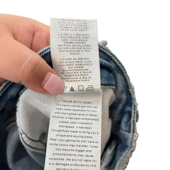 Good American Good Curve Straight‎ Jeans Blue858 Wash Size 14 / 32 - Picture 12 of 12